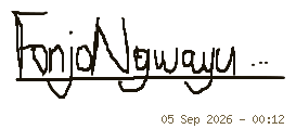 Signature of Engr. Desmond Fonjo Ngwayu