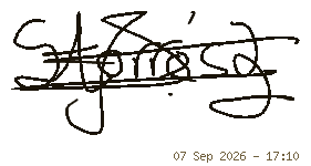Signature of STEPHEN TORRES H.