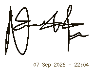 Signature of NGWAYU GLORY BERINYU NONGSI