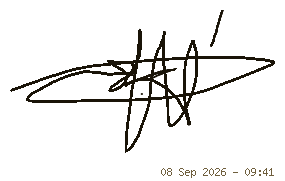 Signature of ETIENNE NJOKA NGWAYU