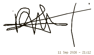 Signature of Dr. Mbibe Perez Ngwayu