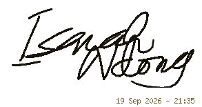 Signature of Bantock Dr. ISAIAH NDONG